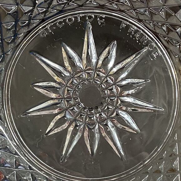 Vintage Arcoroc France Diamond Starburst Design Dessert Salad Bowls Set Of 2 - Picture 1 of 7